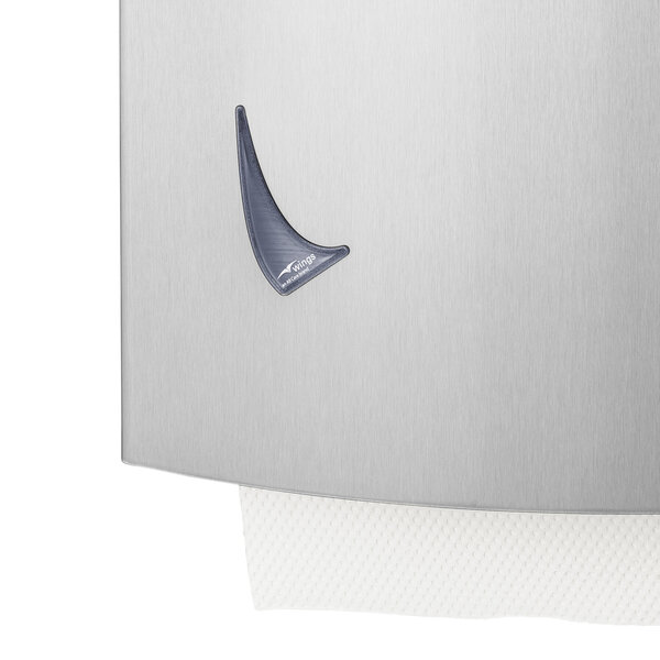 Handdoekdispenser | WINGS | RVS | Papieren Handdoeken | Wandmontage | Anti-Fingerprint | 300x139x403(h)mm
