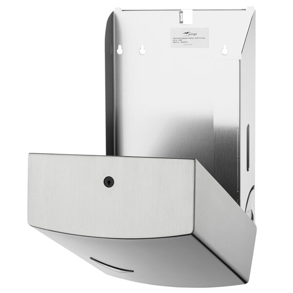 Handdoekdispenser | WINGS | RVS | Multifold Handdoeken | Wandmontage | Anti-Fingerprint | 230x102x346(h)mm