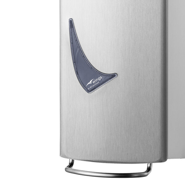 Zeepdispenser | WINGS | RVS | Vloeibare Zeep (900ml) | Dosering 2ml | Wandmontage | Anti-Fingerprint | 108x118x290(h)mm