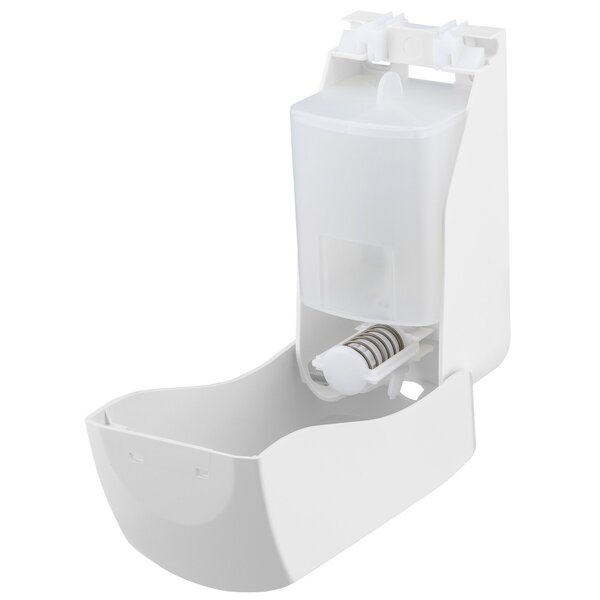 Zeepdispenser | PlastiQline | Kunststof | Foamzeep (900ml) | Dosering 0.6ml | Wandmontage | 115x115x250(h)mm