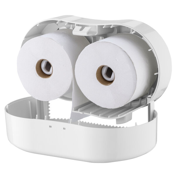 Toiletrolhouder | PlastiQline | Kunststof | 2 Rollen | Wandmontage | 345x156x194(h)mm