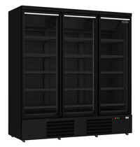 CombiSteel Vrieskast | 1530L | Zwart | -18°C/-22°C | Geforceerd | Draaideuren | Wielen (Geremd) | 1880x710x1997(h)mm 