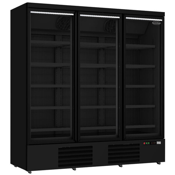 Vrieskast | 1530L | Zwart | -18°C/-22°C | Geforceerd | Draaideuren | Wielen (Geremd) | 1880x710x1997(h)mm