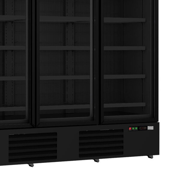 Vrieskast | 1530L | Zwart | -18°C/-22°C | Geforceerd | Draaideuren | Wielen (Geremd) | 1880x710x1997(h)mm