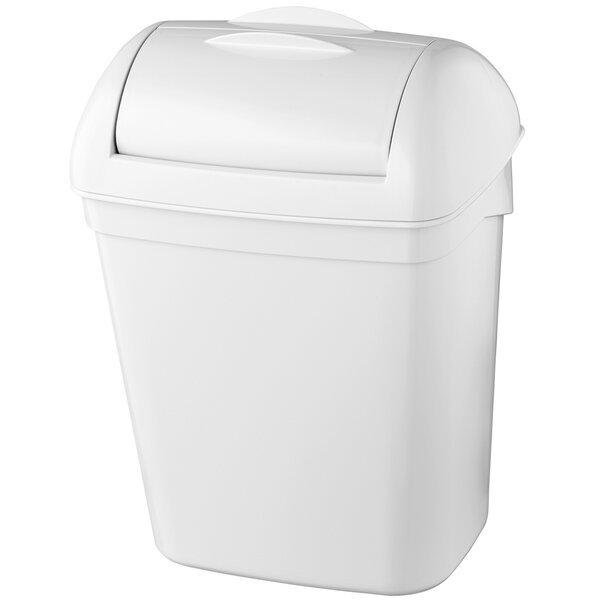 Wandafvalbak | PlastiQline | Kunststof (Wit) | 8L | Inworpvak | 240x190x350(h)mm