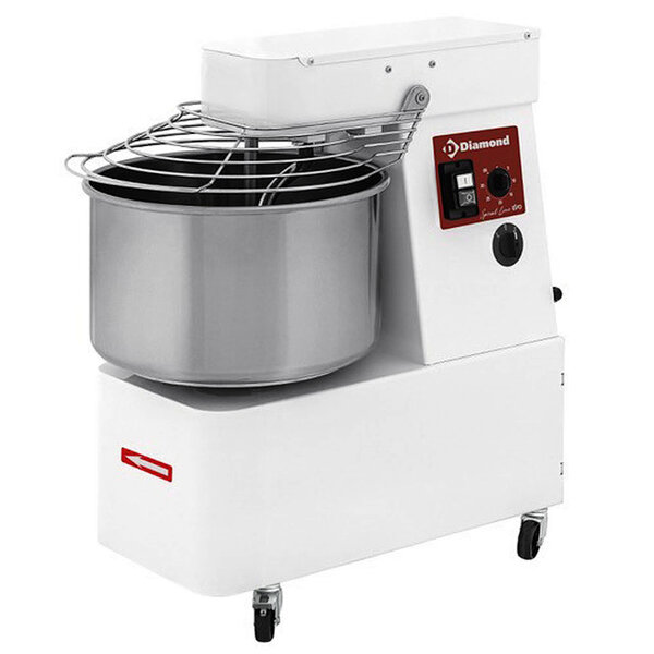 Deegmenger | SpiralLine | Cap. 18kg/22L | 2 Snelheden | Vaste Kop + Kom | 1.1kW (400V) | 390x670x730(h)mm