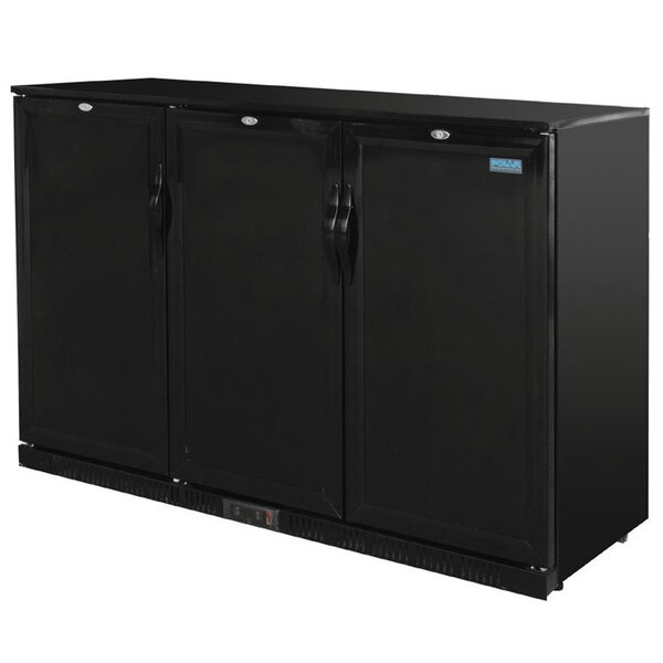 Barkoelkast | 330L | Zwart | +2°C/+8°C | Geventileerd | 0.35kW | Draaideuren | 1350x520x900(h)mm