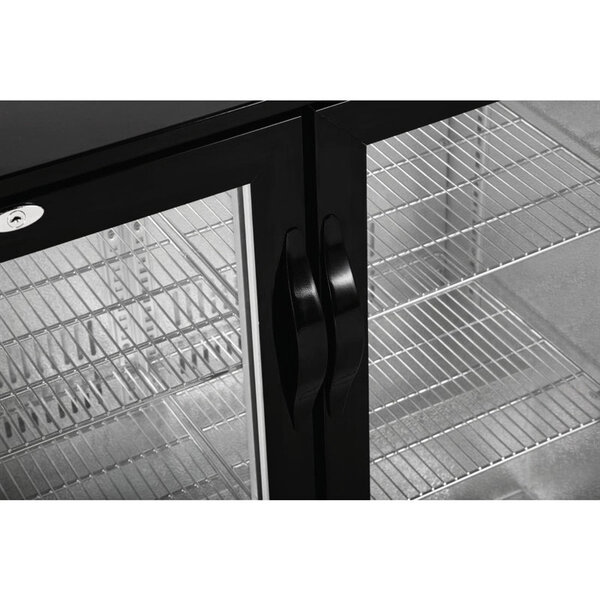 Barkoelkast | 320L | Zwart | +2°C/+8°C | Geventileerd | 0.35kW | Draaideuren | 1350x520x850(h)mm