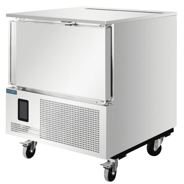 Blastchiller | 3 Niveaus (1/1 GN) | Max. 12kg (Koelen) / 8kg (Vriezen) | 0.7kW (230V) | Touchscreen | Wielen (Geremd) | 804x826x965(h)mm