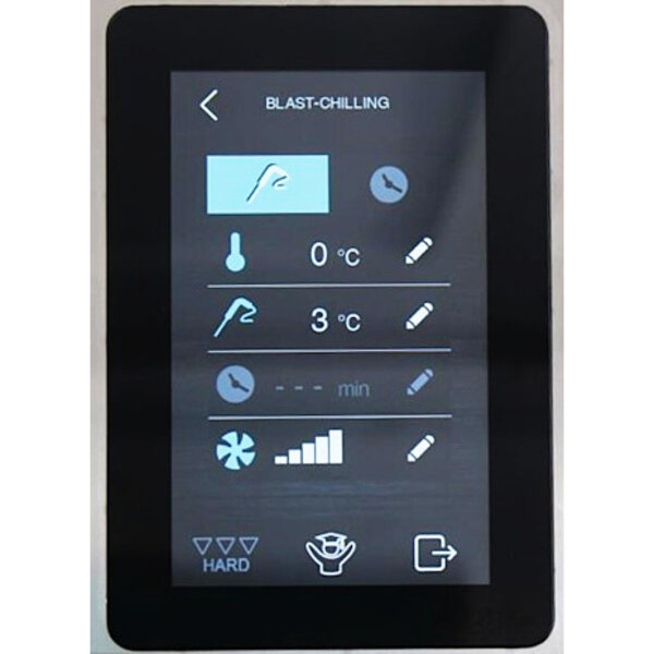 Blastchiller | 3 Niveaus (1/1 GN) | Max. 12kg (Koelen) / 8kg (Vriezen) | 0.7kW (230V) | Touchscreen | Wielen (Geremd) | 804x826x965(h)mm