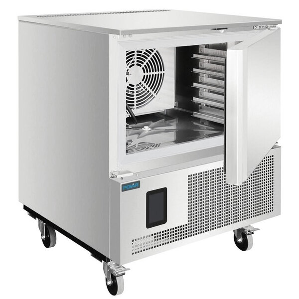 Blastchiller | 5 Niveaus (1/1 GN) | Max. 18kg (Koelen) / 14kg (Vriezen) | 0.7kW (230V) | Touchscreen | Wielen (Geremd) | 804x826x1035(h)mm