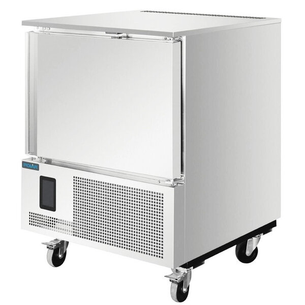 Blastchiller | 5 Niveaus (1/1 GN) | Max. 18kg (Koelen) / 14kg (Vriezen) | 0.7kW (230V) | Touchscreen | Wielen (Geremd) | 804x826x1035(h)mm