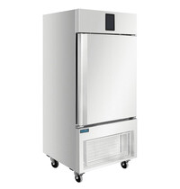 Polar Blastchiller | U-SERIE | 10 Niveaus (1/1 GN) | Max. 40kg (Koelen) / 28kg (Vriezen) | 0.9kW (230V) | Touchscreen | Wielen (Geremd) | 800x815x1885(h)mm