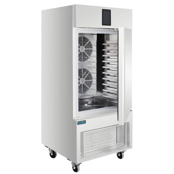 Blastchiller | U-SERIE | 10 Niveaus (1/1 GN) | Max. 40kg (Koelen) / 28kg (Vriezen) | 0.9kW (230V) | Touchscreen | Wielen (Geremd) | 800x815x1885(h)mm