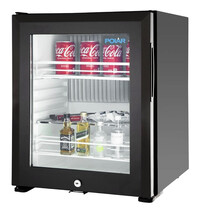 Polar Minibar | 29L | Zwart | +4°C/+12°C | Statisch | 0.07kW | 402x420x500(h)mm