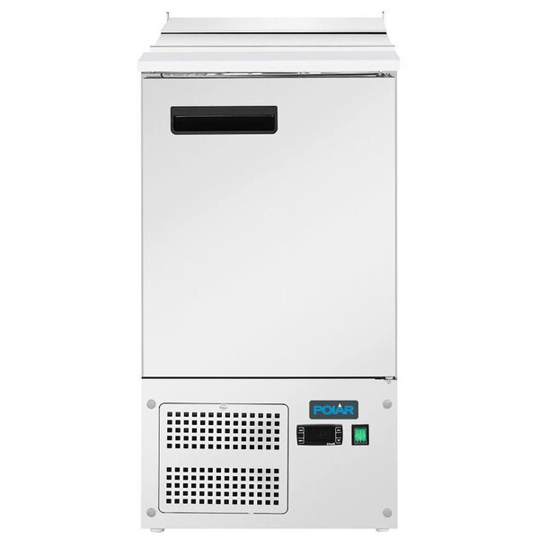 Saladette | 109L | 1 Deur (1/1 GN) | Boven 1/1 GN | +2°C/+8°C | Geventileerd | Schuif-/Klapdeksel + Snijblad | 438x700x858(h)mm