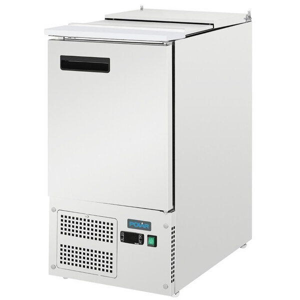 Saladette | 109L | 1 Deur (1/1 GN) | Boven 1/1 GN | +2°C/+8°C | Geventileerd | Schuif-/Klapdeksel + Snijblad | 438x700x858(h)mm
