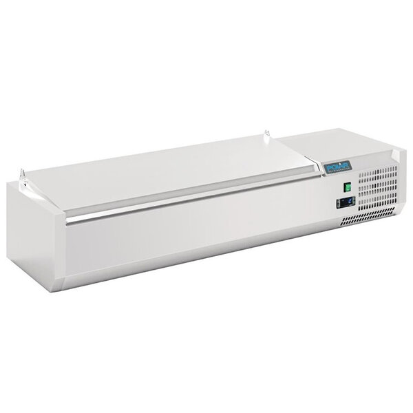Opzetkoelvitrine | 5x 1/4 GN | +2°C/+8°C | 1200x335x274(h)mm