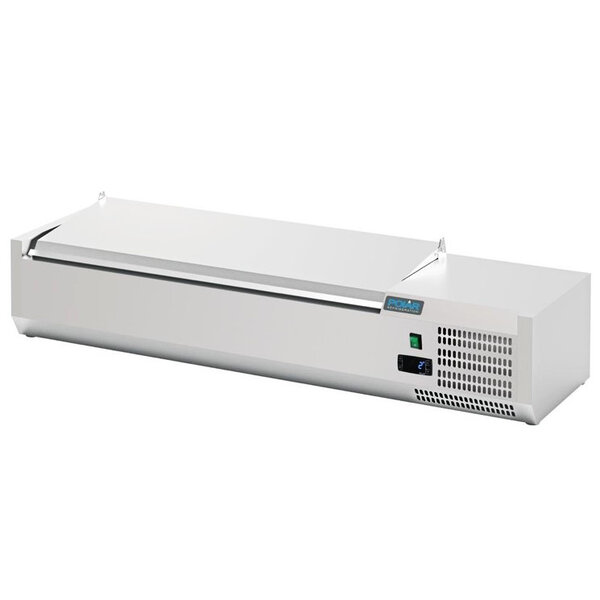 Opzetkoelvitrine | 5x 1/4 GN | +2°C/+8°C | 1200x335x274(h)mm