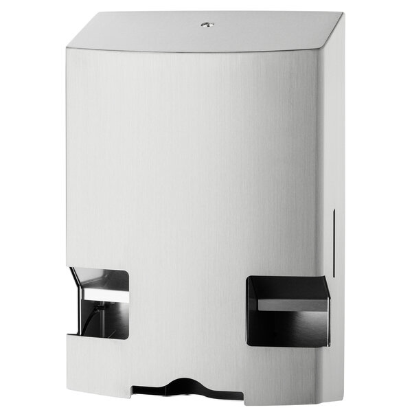 Dameshygiënedispenser | MediQo-Line | RVS | Maandverband + Tampons | Wandmontage | 230x102x346(h)mm