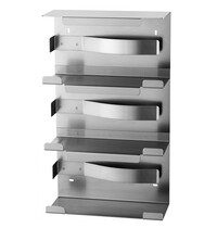 All Care Handschoenendispenser | MediQo-Line | RVS | Cap. 3 Dozen | Wandmontage | 240x99x403(h)mm 