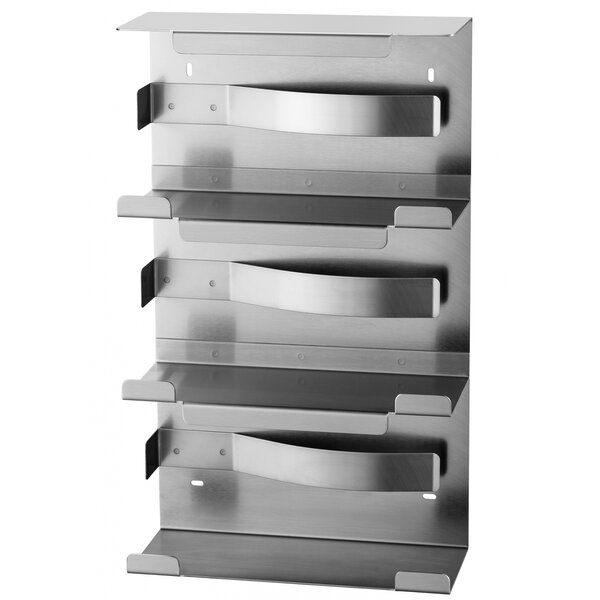 Handschoenendispenser | MediQo-Line | RVS | Cap. 3 Dozen | Wandmontage | 240x99x403(h)mm