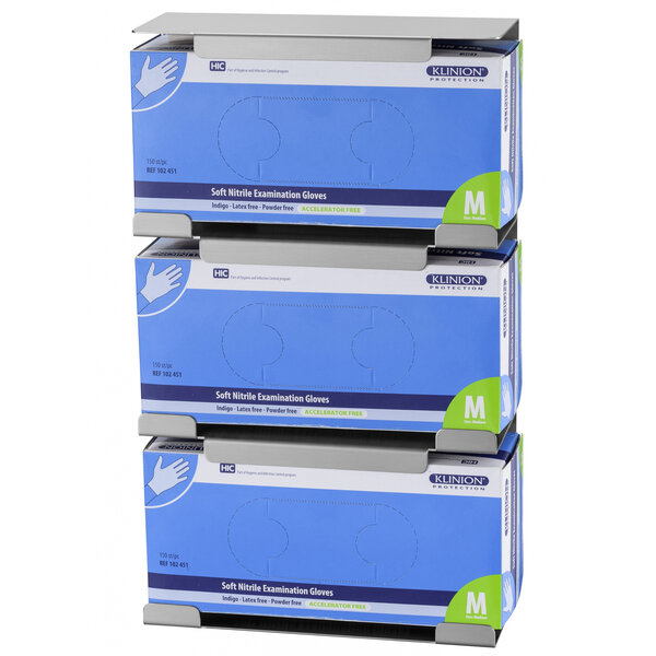 Handschoenendispenser | MediQo-Line | RVS | Cap. 3 Dozen | Wandmontage | 240x99x403(h)mm