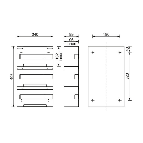Handschoenendispenser | MediQo-Line | RVS | Cap. 3 Dozen | Wandmontage | 240x99x403(h)mm