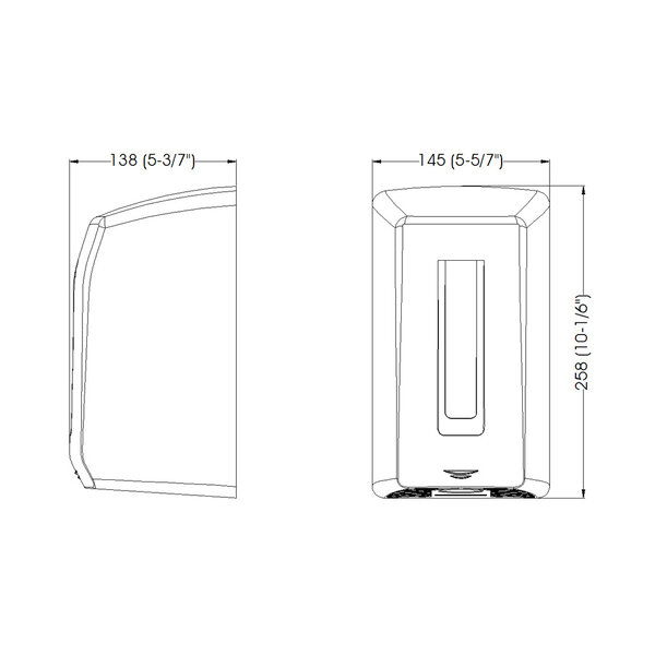 Handendroger | mediclinics | Kunststof | Automatisch | Droogtijd 39s | 1.1kW (230V) | 145x138x258(h)mm
