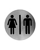 All Care Pictogrambordje | RVS | Dames/Heren | Incl. Bevestiging | Ø116mm 