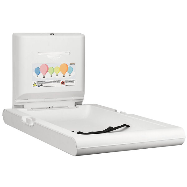 Babyverschoontafel | mediclinics | Kunststof | Opklapbaar (Verticaal) | Antibacterieel | Conform NEN-EN | 550x100/890x480(h)mm
