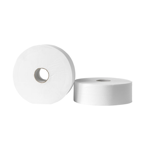 Jumborollen (Maxi) | FSC-Cellulose (2-Laags) | Wit | 380m/Rol | 6 Rollen | Ø255mm