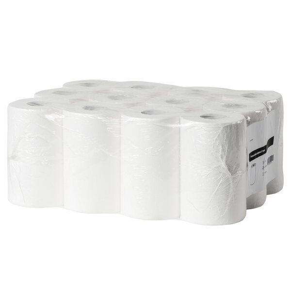 Poetsrollen (Mini) | FSC-Cellulose (2-Laags) | Wit | 72m/Rol | 12 Rollen | Ø190mm