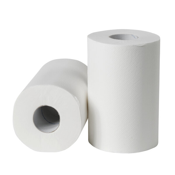 Poetsrollen (Mini) | FSC-Cellulose (2-Laags) | Wit | 72m/Rol | 12 Rollen | Ø190mm