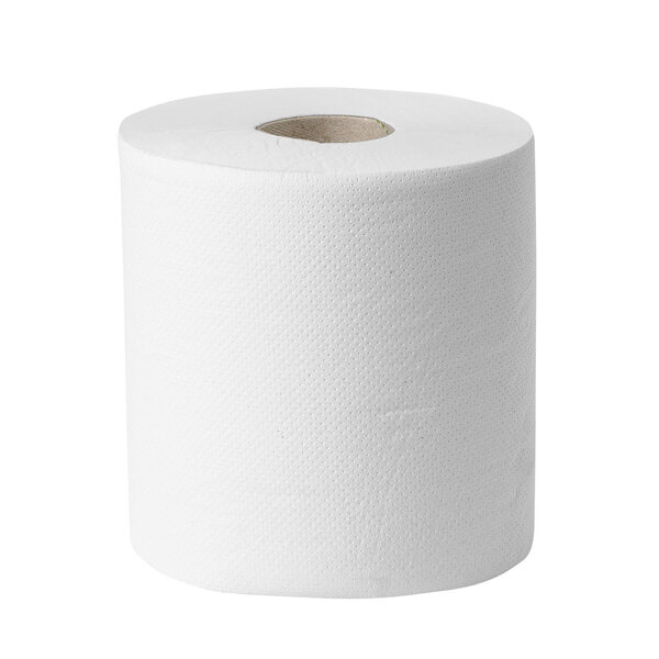 Poetsrollen (Midi) | Gerecycled (1-Laags) | Wit | 250m/Rol | 6 Rollen | Ø185x200(h)mm