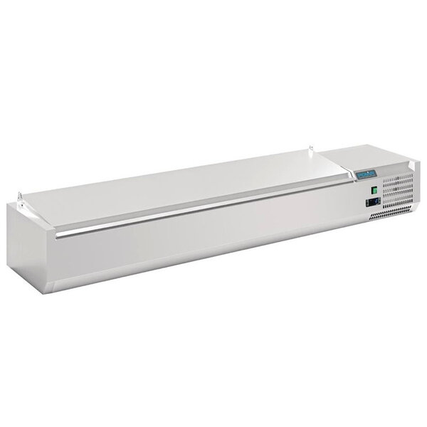 Opzetkoelvitrine | 8x 1/4 GN | +2°C/+8°C | 1800x335x274(h)mm
