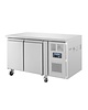 Polar U serie RVS vrieswerkbank 2-deurs op wielen | 282L | 1/1 GN | 1360x700x860(h)mm 