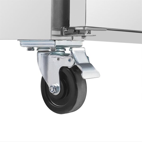 U serie RVS vrieswerkbank 2-deurs op wielen | 282L | 1/1 GN | 1360x700x860(h)mm