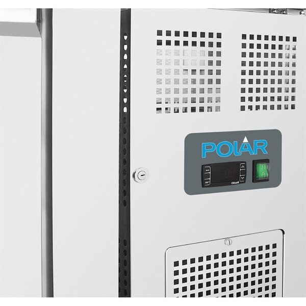 U serie RVS vrieswerkbank 2-deurs | 282L | Met achteropstand | 1/1GN | 1360x700x960(h)mm