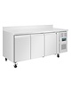 Polar U serie RVS vrieswerkbank 3-deurs op wielen | 417L | Met achteropstand | 1795x700x960(h)mm Polar U serie RVS vrieswerkbank 3-deurs op wielen | 417L | Met achteropstand | 1795x700x960(h)mm