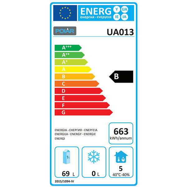 Viskoelkast | U-SERIE | 140L | RVS | -4°C/+4°C | Geforceerd | Incl. 3 Visbakken | 680x700x850(h)mm