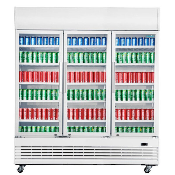 Koelkast | G-SERIE | 1300L | Wit | 0°C/+10°C | Geforceerd | Draaideuren | Wielen (Geremd) | 1560x730x2036(h)mm