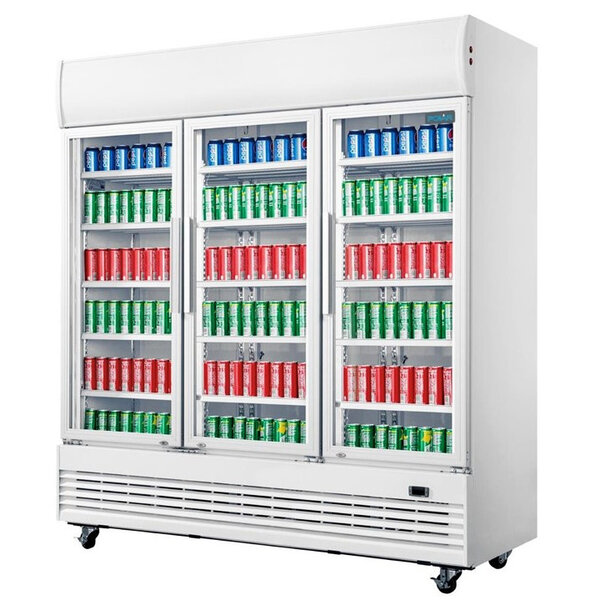 Koelkast | G-SERIE | 1300L | Wit | 0°C/+10°C | Geforceerd | Draaideuren | Wielen (Geremd) | 1560x730x2036(h)mm