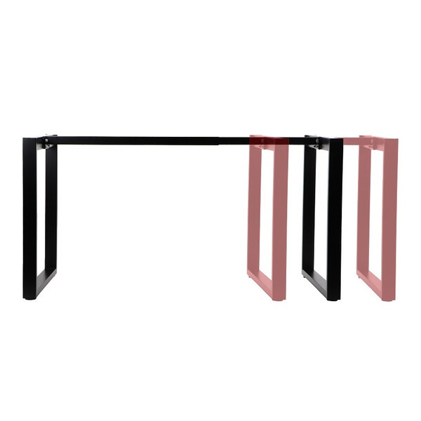 Tafelonderstel | QUADRA | Staal | Zwart | Breedte Verstelbaar (995-1595mm) | 995-1595x596x725(h)mm