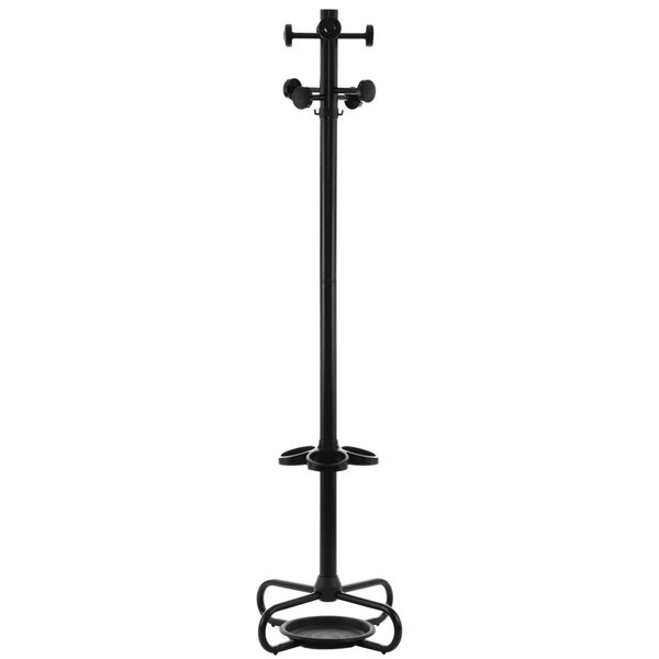Staande Kapstok | URBAN | Staal (Zwart) | Draaibaar | Parapluhouder + Druppelopvang | 395x395x1730(h)mm