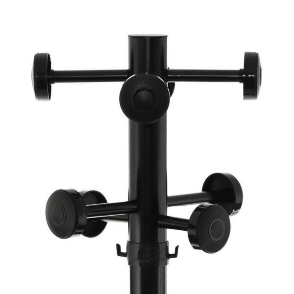 Staande Kapstok | URBAN | Staal (Zwart) | Draaibaar | Parapluhouder + Druppelopvang | 395x395x1730(h)mm