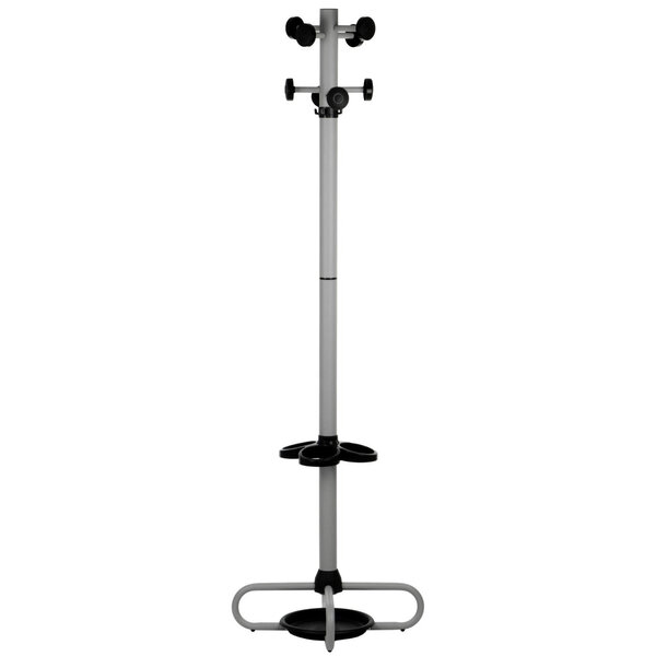 Staande Kapstok | URBAN | Staal (Grijs) | Draaibaar | Parapluhouder + Druppelopvang | 395x395x1730(h)mm