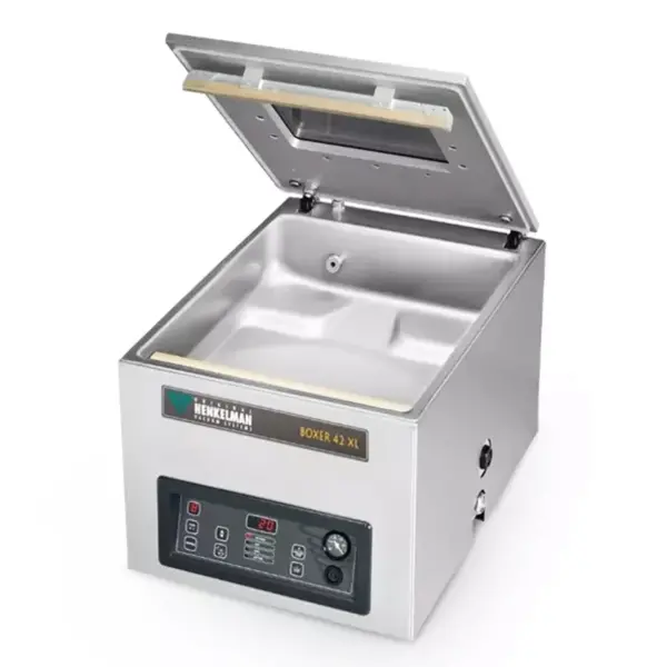 Vacumeermachine | BOXER | Seallengte 420mm | Sealkamer 420x460x180mm | Sealtijd 15-35sec |  BI-ACTIEF (Aluminium/Dik Plastic) | 490x615x440(h)mm