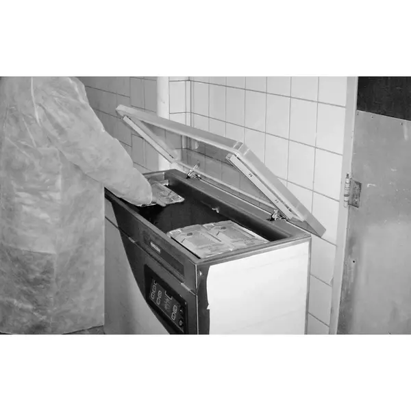 Vacumeermachine | MARLIN | Seallengte 2x 320mm (L/R) | Sealkamer 890x320x100mm | Sealtijd 15-40sec | Wielen (Geremd) | 1066x480x970(h)mm