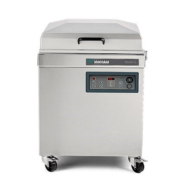 Vacumeermachine | POLAR | Seallengte 2x 520mm (L/R) | Sealkamer 500x520x200mm | Sealtijd 15-40sec | Wielen (Geremd) | 700x785x1100(h)mm
